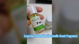 Aceite de fragancia de vainilla de terciopelo premium para velas de soja