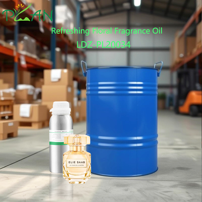 Aceite de fragancia floral refrescante para producción/fabricación de champús y jabones con alta estabilidad de tensioactivos, cumplimiento de IFRA